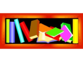 Sticker Custom Preview Image #050163 Education Schools Books Book Shelf6