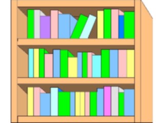 Sticker Custom Preview Image #050167 Education Schools Books Bookcase