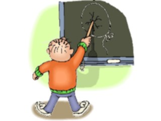 Sticker Custom Preview Image #050255 Education Schools Cartoons Atthe Chalkboard2