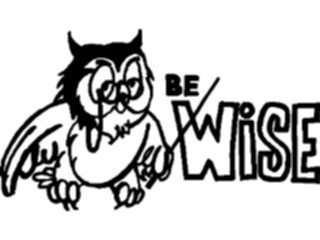 Sticker Custom Preview Image #050265 Education Schools Cartoons Be Wise