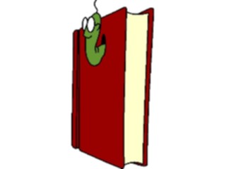 Sticker Custom Preview Image #050303 Education Schools Cartoons Bookworm1