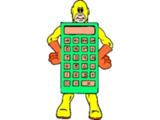 Sticker Custom Preview Image #050346 Education Schools Cartoons Captain Calculator