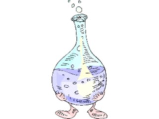 Sticker Custom Preview Image #050365 Education Schools Cartoons Chemistry Flask2