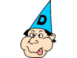 Sticker Custom Preview Image #050405 Education Schools Cartoons Dunce Cap1