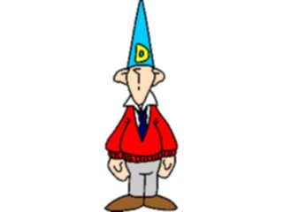 Sticker Custom Preview Image #050406 Education Schools Cartoons Dunce Cap2