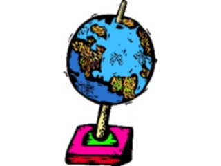 Sticker Custom Preview Image #050439 Education Schools Cartoons Globe2