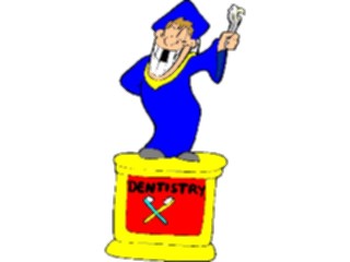 Sticker Custom Preview Image #050484 Education Schools Cartoons Graduate Dentistry