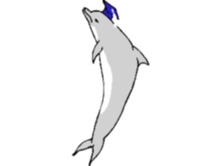 Sticker Custom Preview Image #050486 Education Schools Cartoons Graduate Dolphin