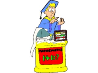 Sticker Custom Preview Image #050495 Education Schools Cartoons Graduate Mathematics