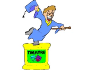 Sticker Custom Preview Image #050503 Education Schools Cartoons Graduate Theater