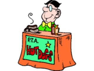 Sticker Custom Preview Image #050522 Education Schools Cartoons Hot Dog Stand