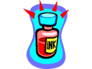 Sticker Custom Preview Image #050525 Education Schools Cartoons Ink Bottle2