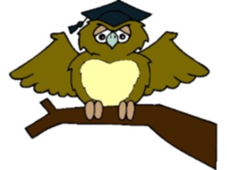 Sticker Custom Preview Image #050573 Education Schools Cartoons Owl2