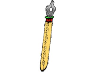 Sticker Custom Preview Image #050590 Education Schools Cartoons Pen Fountain1