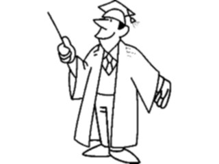 Sticker Custom Preview Image #050642 Education Schools Cartoons Professor1