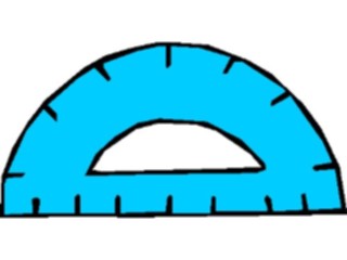 Sticker Custom Preview Image #050652 Education Schools Cartoons Protractor2