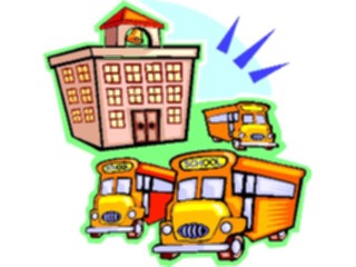 Sticker Custom Preview Image #050703 Education Schools Cartoons School Buses