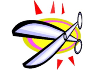 Sticker Custom Preview Image #050721 Education Schools Cartoons Scissors3