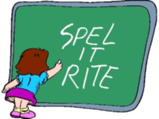 Sticker Custom Preview Image #050730 Education Schools Cartoons Spelling Spel It Rite