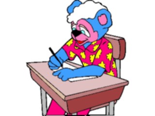 Sticker Custom Preview Image #050751 Education Schools Cartoons Student Bear