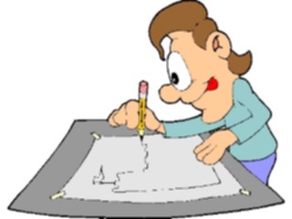 Sticker Custom Preview Image #050760 Education Schools Cartoons Student Drawing Castle