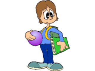 Sticker Custom Preview Image #050768 Education Schools Cartoons Student Sad