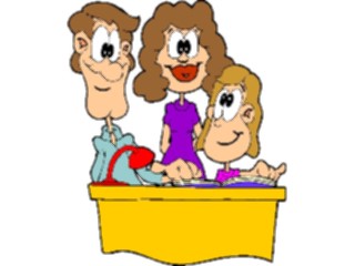 Sticker Custom Preview Image #050772 Education Schools Cartoons Studentwith Parents