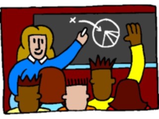 Sticker Custom Preview Image #050789 Education Schools Cartoons Teacher Economics