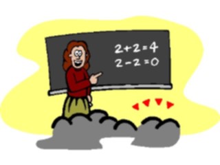 Sticker Custom Preview Image #050814 Education Schools Cartoons Teacher Math2