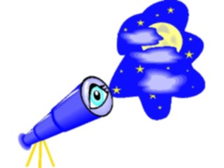 Sticker Custom Preview Image #050822 Education Schools Cartoons Telescope1