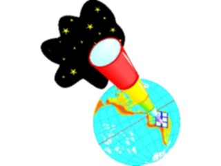 Sticker Custom Preview Image #050823 Education Schools Cartoons Telescope2