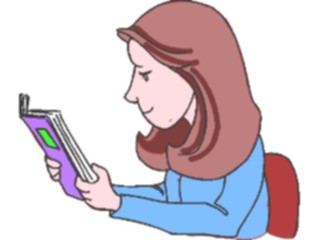 Sticker Custom Preview Image #050944 Education Schools Classroom Activities Girl Studying3