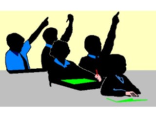 Sticker Custom Preview Image #051044 Education Schools Classroom Activities Raised Hands