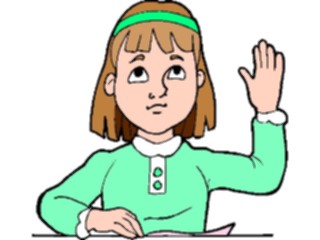 Sticker Custom Preview Image #051046 Education Schools Classroom Activities Raising Hand2