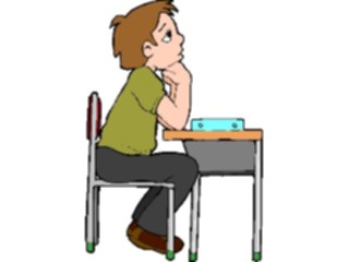 Sticker Custom Preview Image #051098 Education Schools Classroom Activities Studentat Desk1