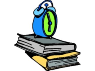 Sticker Custom Preview Image #051163 Education Schools General Alarm Clockon Books