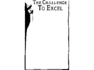 Sticker Custom Preview Image #051210 Education Schools General Challengeto Excel Frame