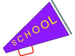 Sticker Custom Preview Image #051253 Education Schools General Megaphone