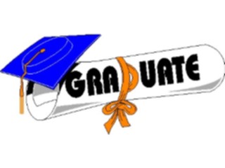 Sticker Custom Preview Image #051350 Education Schools Graduation Cap Diploma2