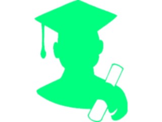 Sticker Custom Preview Image #051436 Education Schools Graduation Graduate Silhouette2