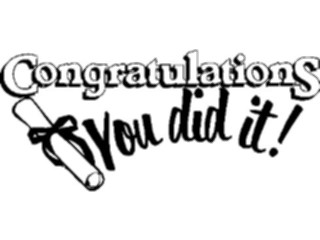 Sticker Custom Preview Image #051478 Education Schools Graduation You Did It Title