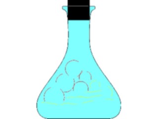 Sticker Custom Preview Image #051553 Education Schools School Subjects Chemistry Flask08