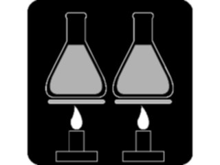 Sticker Custom Preview Image #051587 Education Schools School Subjects Chemistry Flasks2