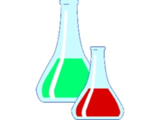 Sticker Custom Preview Image #051590 Education Schools School Subjects Chemistry Flasks5