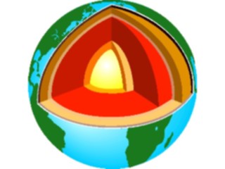 Sticker Custom Preview Image #051638 Education Schools School Subjects Geography Earths Core