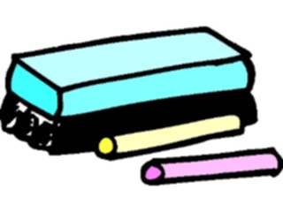 Sticker Custom Preview Image #051745 Education Schools School Supplies Chalk Eraser2