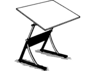 Sticker Custom Preview Image #051786 Education Schools School Supplies Drafting Table