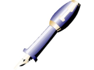 Sticker Custom Preview Image #051798 Education Schools School Supplies Fountain Pen1