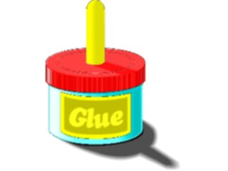 Sticker Custom Preview Image #051807 Education Schools School Supplies Glue3