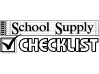 Sticker Custom Preview Image #052041 Education Schools School Supplies School Supply Checklist